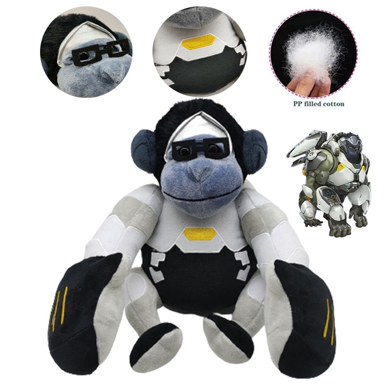 Dapatkan Lembut Squishy Overwatch Jumbo Winston Mainan Mewah Hadiah Xmas