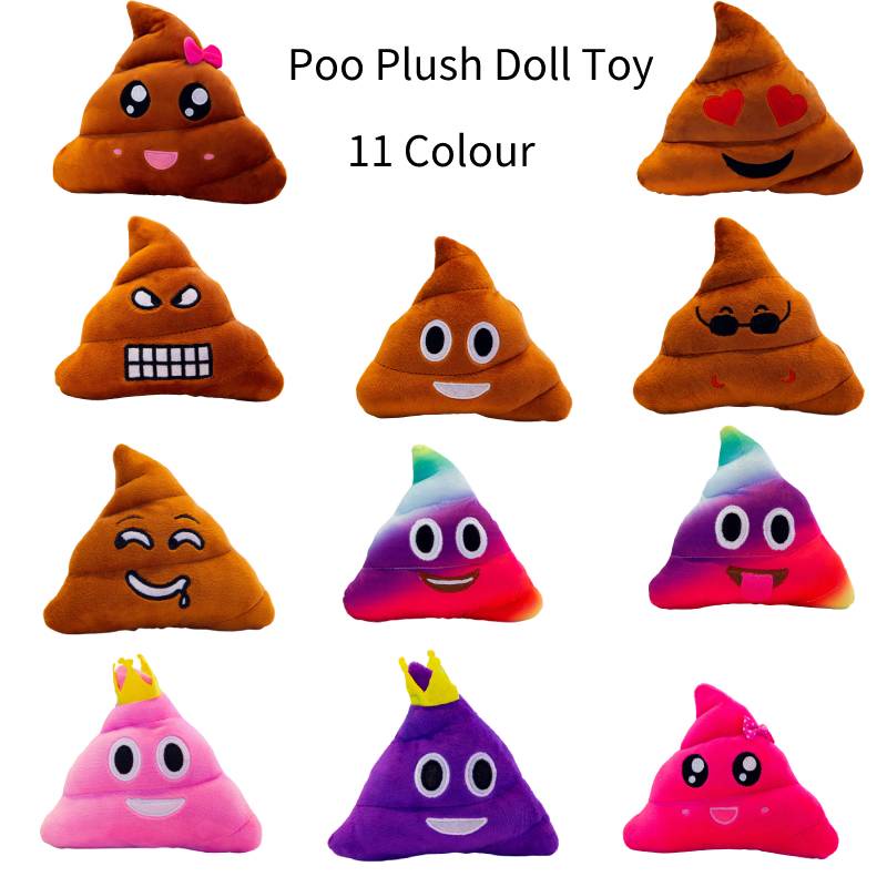 Mainan Plush Emoji Keluarga Poo 8in Menggemaskan Untuk Menghilangkan Stress Dan Dekorasi Rumah