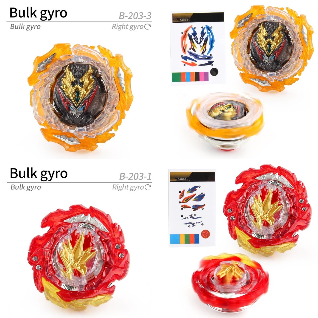 Hadiah Terbaik Untuk Anak- Flame Beyblade B203-1/3 Ultimate Fusion Dx Right Gyro