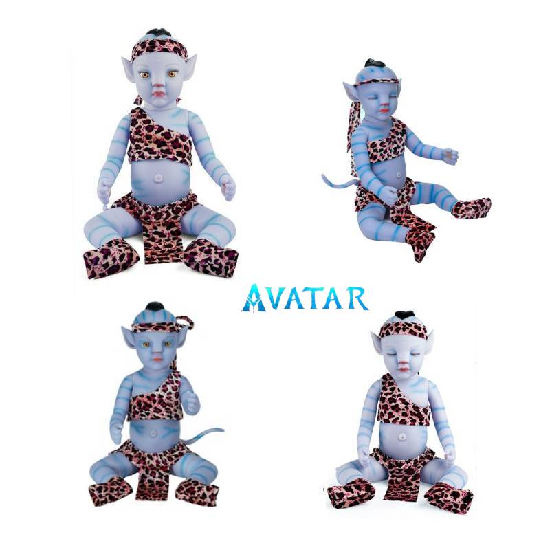 Boneka Baby Avatar Reborn Luminous Full Silica Gel Bisa Dicuci 12in