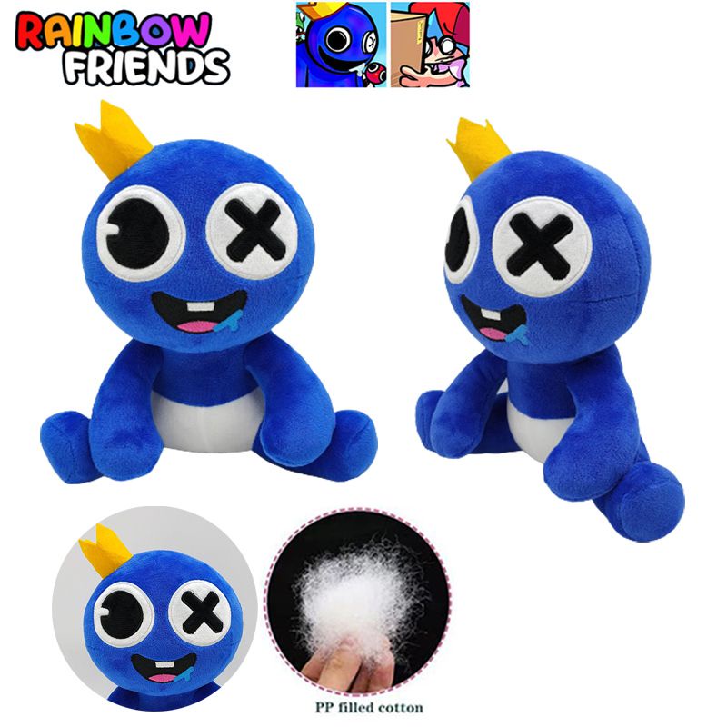 9.4in Roblox Rainbow Friends Baby Blue Plush Lembut Mainan Anak Hadiah