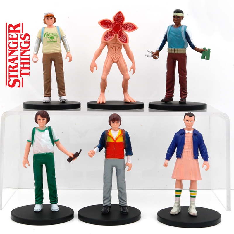 Figure Stranger Things Warna-Warni Dengan Will Dustin Demogorgon Ornament Cake Topper Gift