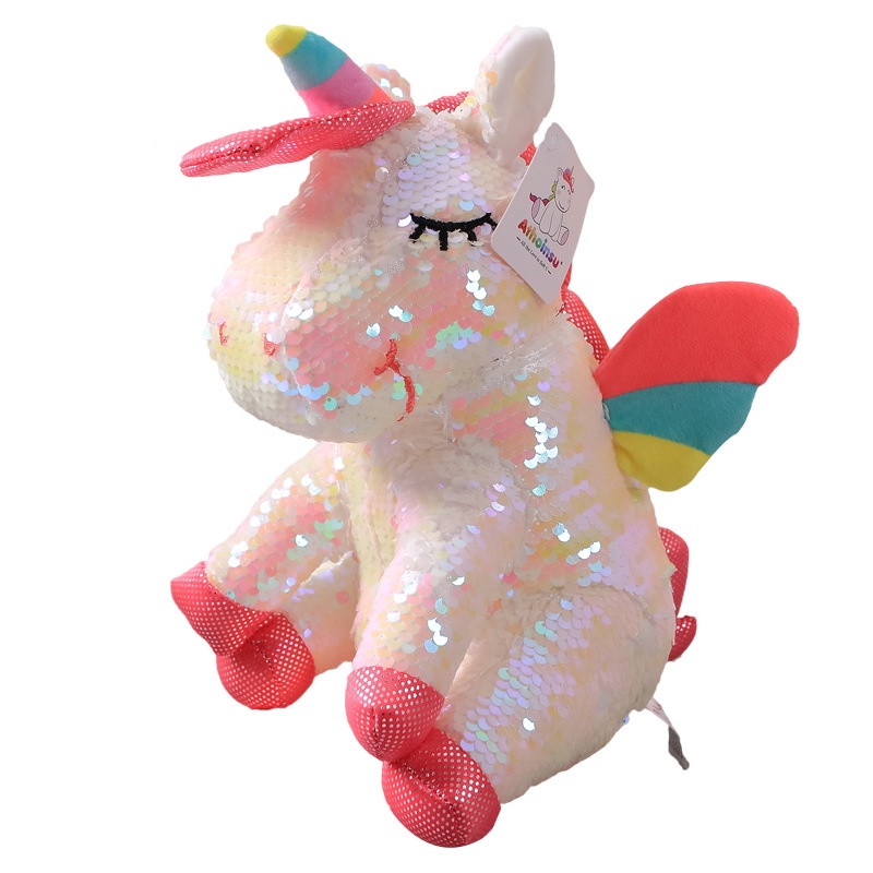 Payet Unicorn Mainan Mewah Kartun Anak Lucu Boneka Boneka Hadiah Rainbow