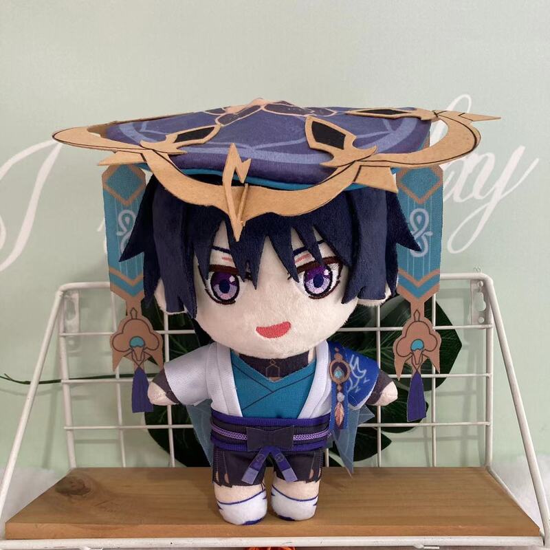 2 Pcs Genshin Impact Wanderer Mainan Mewah Boneka Boneka Scaramouche Kunikuzushi Kucing Lucu Boneka Mewah Hadiah Ulang Tahun Anak
