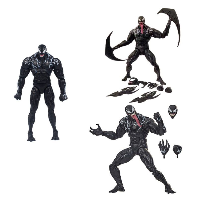 7-piece Venom Weapon Set Marvel Model Figure Decor Hadiah Ulang Tahun