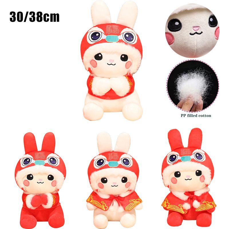 30cm /11.8in Zodiak Kelinci Maskot Mainan Peluk Boneka Hadiah Untuk Semua Usia