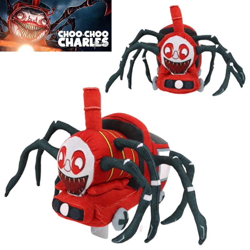 Choo-choo Charles Plush Boneka Lembut Kartun Horror Boneka Hadiah Anak Kereta Kuning