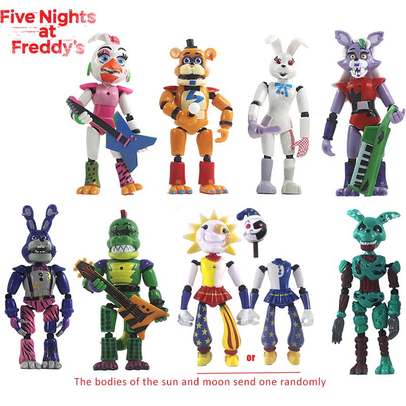 Anime Fnaf Ramah Lingkungan Lima Malam Action Figure Mainan Karakter Freddy Untuk Fans