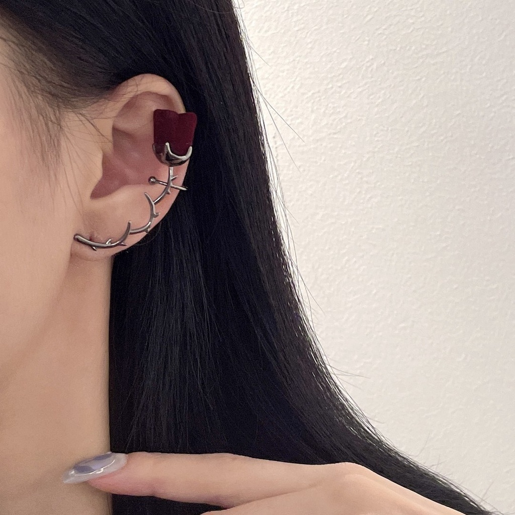 Tulip One-piece Earrings Aksesoris Pasang Kepribadian Sederhana