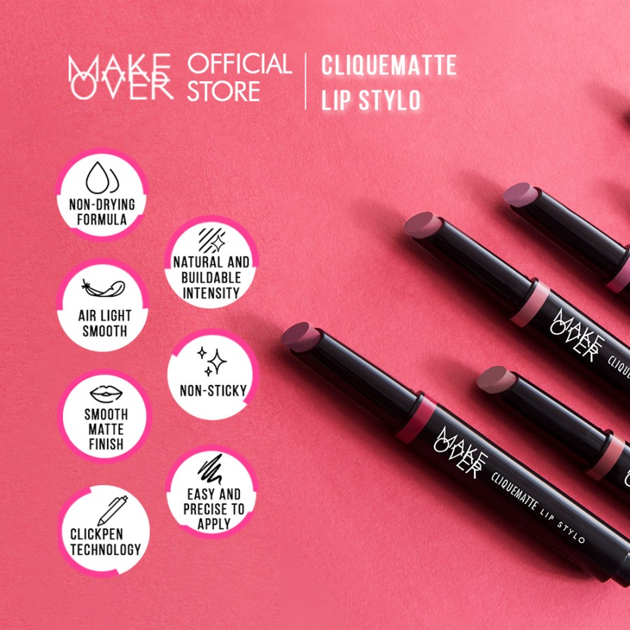 MAKE OVER Cliquematte Lip Stylo 2 g - Lipstick Matte