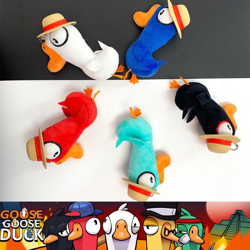 4.7in Boneka Lembut Mewah Angsa Angsa Bebek Gantungan Kunci Mainan Liontin Anak Hadiah