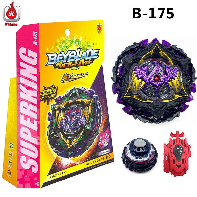 Beyblade Burst B175 Lucifer The End Superking Booster With Spark Right Wired Launcher Dan Bahan Alloy/Plastik