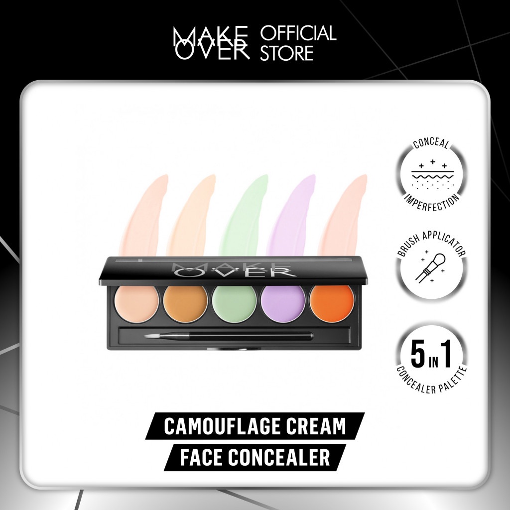 MAKE OVER Camouflage Cream Face Concealer 5X2 g - Concealer Palette