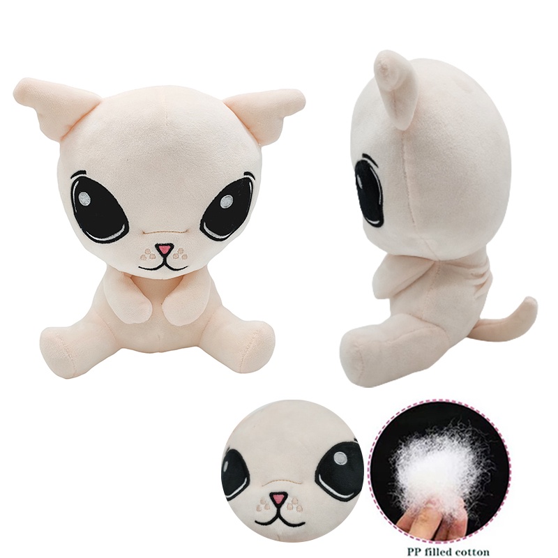 7.8in Bingus Mainan Mewah Mata Besar Kucing Boneka Lembut Peluk Boneka Hadiah