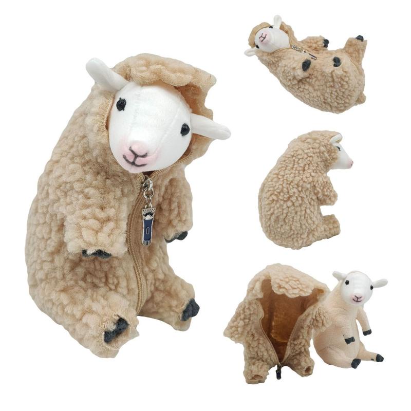 Rokkosan Domba Mainan Boneka Boneka Stuffed Animal Dekorasi Untuk Dewasa Anak-Anak
