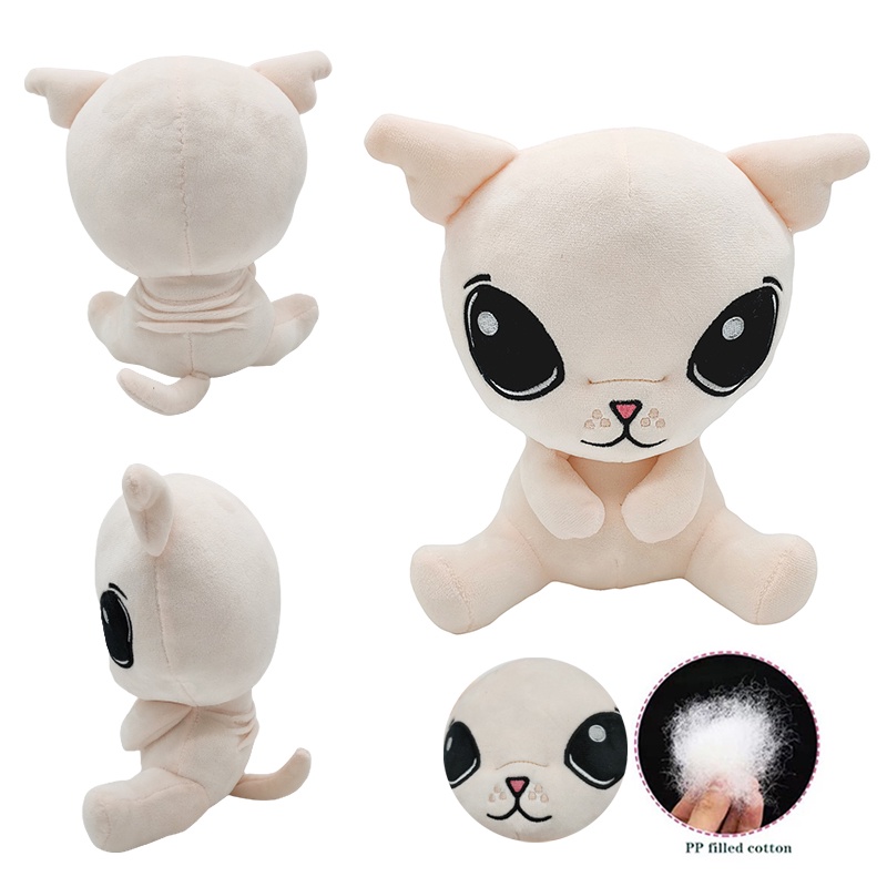 7.8in Bingus Mainan Mewah Mata Besar Kucing Boneka Lembut Peluk Boneka Hadiah