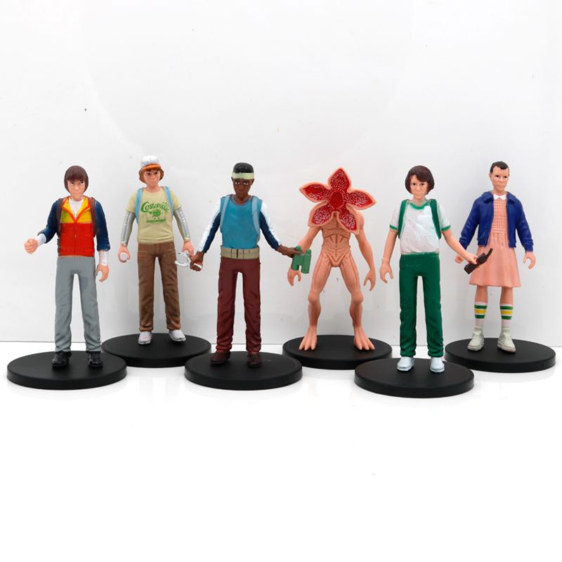 Figure Stranger Things Warna-Warni Dengan Will Dustin Demogorgon Ornament Cake Topper Gift