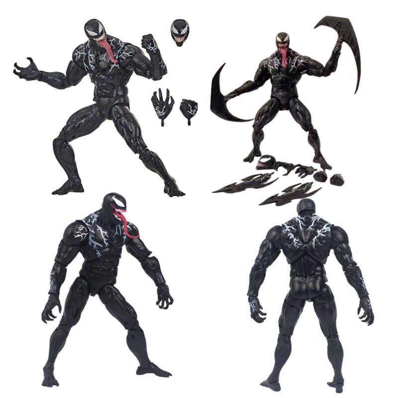 7-piece Venom Weapon Set Marvel Model Figure Decor Hadiah Ulang Tahun