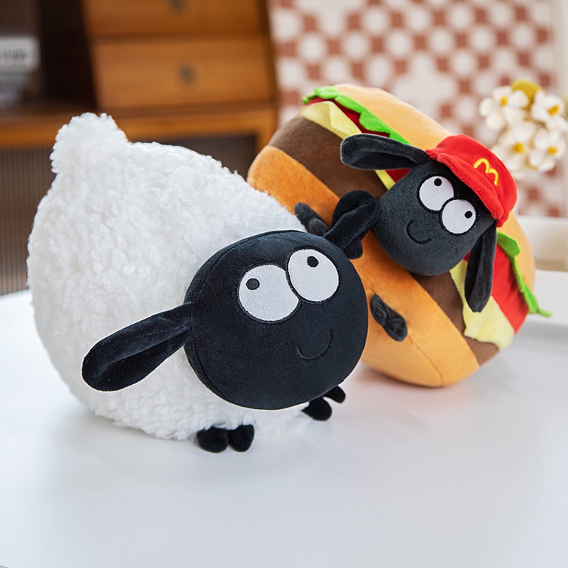 Mainan Plush Bantal Domba Untuk Anak-Anak Hadiah Ulang Tahun Atau Natal Yang Lucu Dan Cuddly