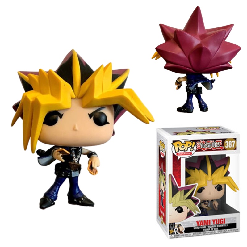 Yami Yugi Yu Gi Oh Pvc Figure Mainan 9cm Topper Kue Hadiah Anak Xmas Ornamen