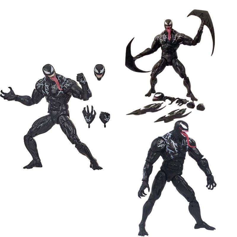 7-piece Venom Weapon Set Marvel Model Figure Decor Hadiah Ulang Tahun