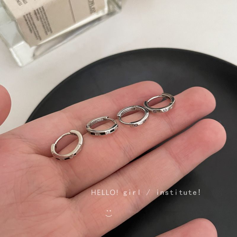 Set Anting Aksesoris Hoop Telinga Kecil Versi Korea Sederhana