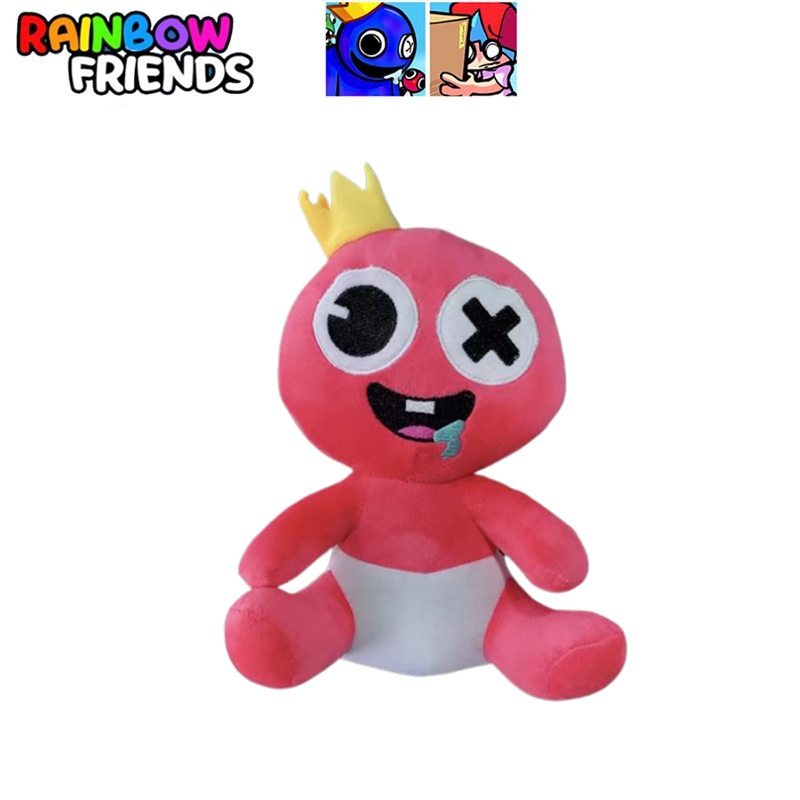 Roblox Adorable Rainbow Friends Baby Pink Mainan Mewah Boneka Peluk Boneka Xmas Anak Hadiah