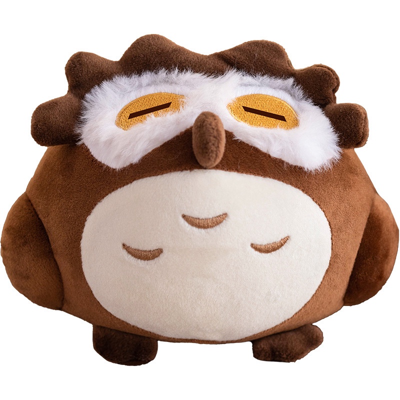 Genshin Impact Game Diluc Ragnvindr Nightowl Plush Toy Pillow Cushion Cute Nightowl Plush Doll Girlfriend Kids Gift