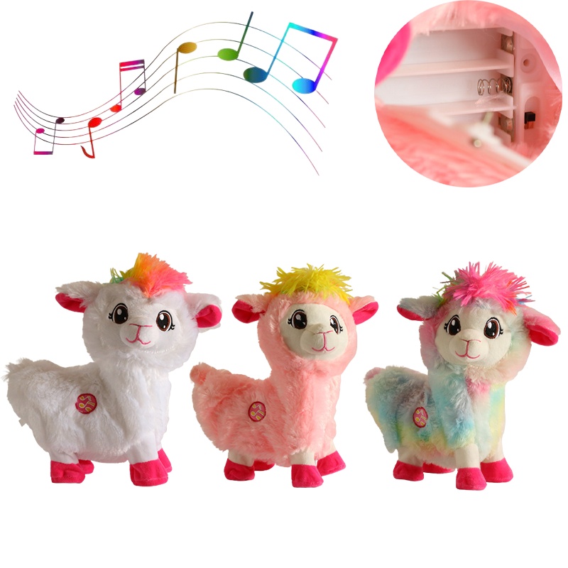 Cute The Booty Shakin Llama Battery-Powered Dancing Robotic Toy Collectible Toy Anime Figure Toys Gift Baby Alpacas Doll