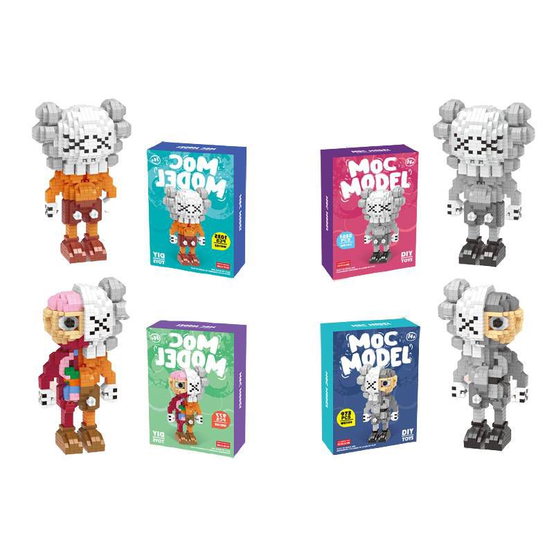 Kaws Sesame Street Blok Bangunan Partikel Mikro Meningkatkan Kecakapan Kognitif Pada Anak-Anak