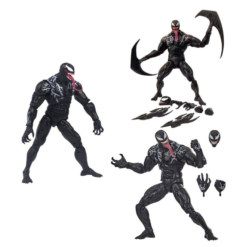 7-piece Venom Weapon Set Marvel Model Figure Decor Hadiah Ulang Tahun