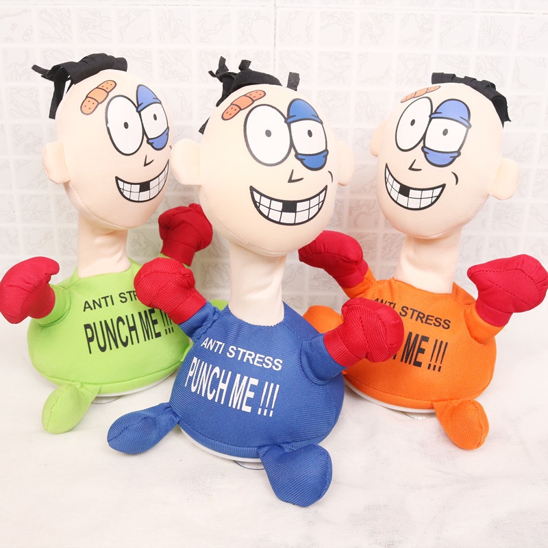 Punch Me Lembut Mewah Anti Stres Mainan Boneka Hadiah Xmas Elektrik Untuk Semua Usia