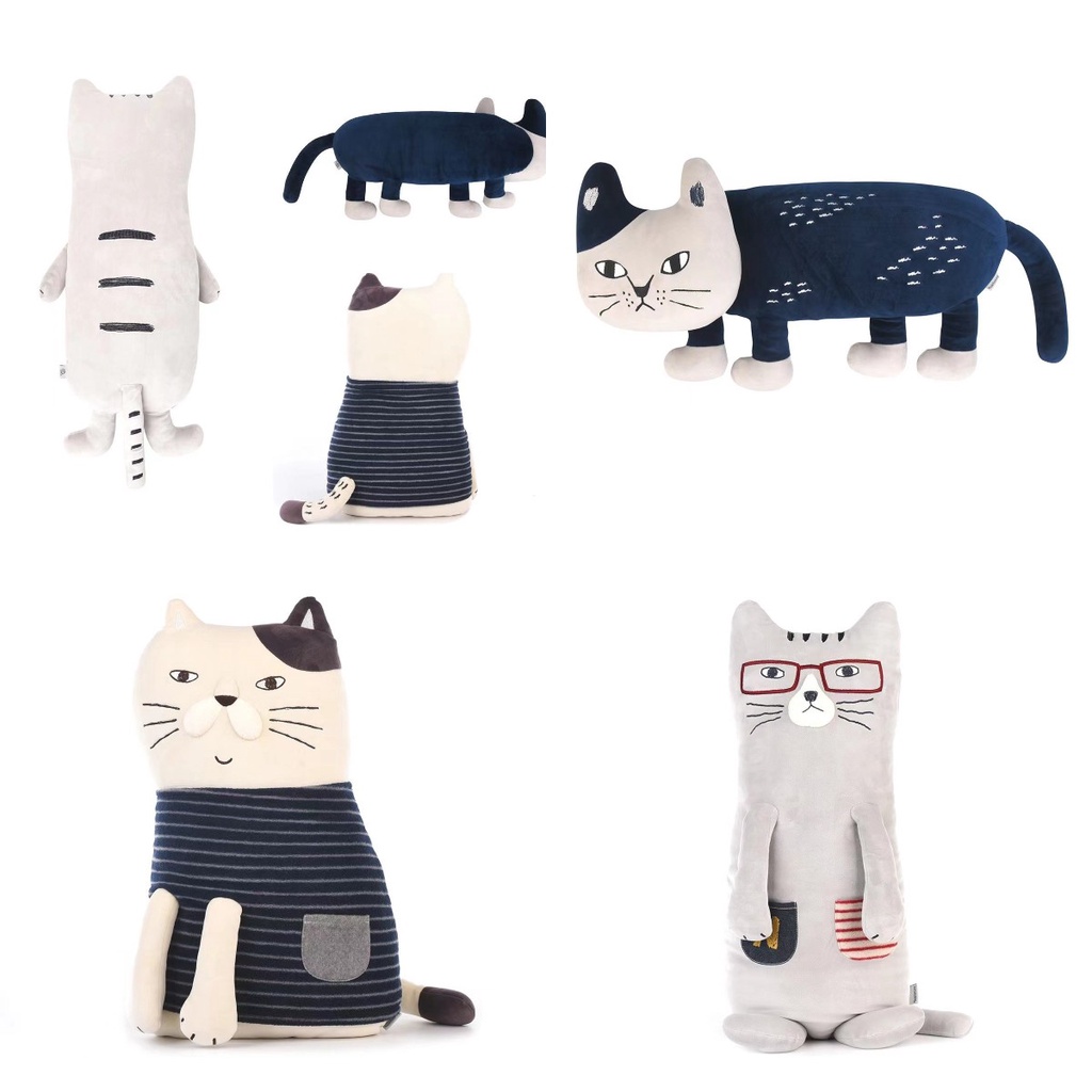 Kusuguru Jepang Bordir Kucing Mainan Mewah Lucu Lembut Dekorasi Rumah Hadiah