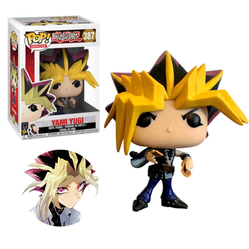 Yami Yugi Yu Gi Oh Pvc Figure Mainan 9cm Topper Kue Hadiah Anak Xmas Ornamen