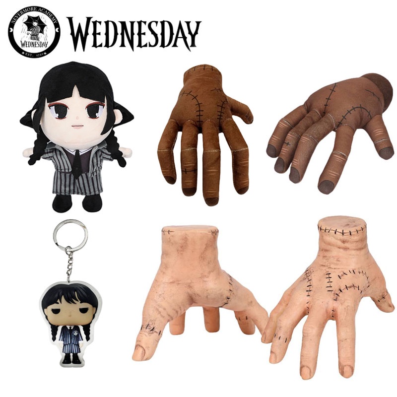 Wednesday Thing Addams Plush Stuffed Kawaii Creative Home Decoration Cartoon Doll Soft Peripherals Toys for Kid Birthday Gifts