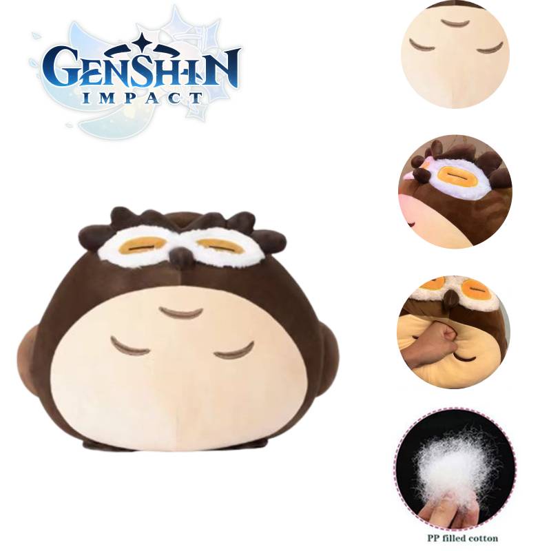 Genshin Impact Diluc Ragnvindr Nightowl Continental Mainan Mewah Boneka Lembut