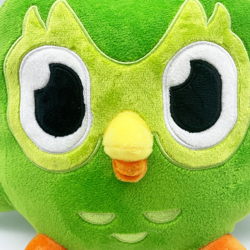 Cute 20cm Duolingo Plushie Duo 10 Year Anniversary Green Owl Gift For Kids Doll Plush Toy