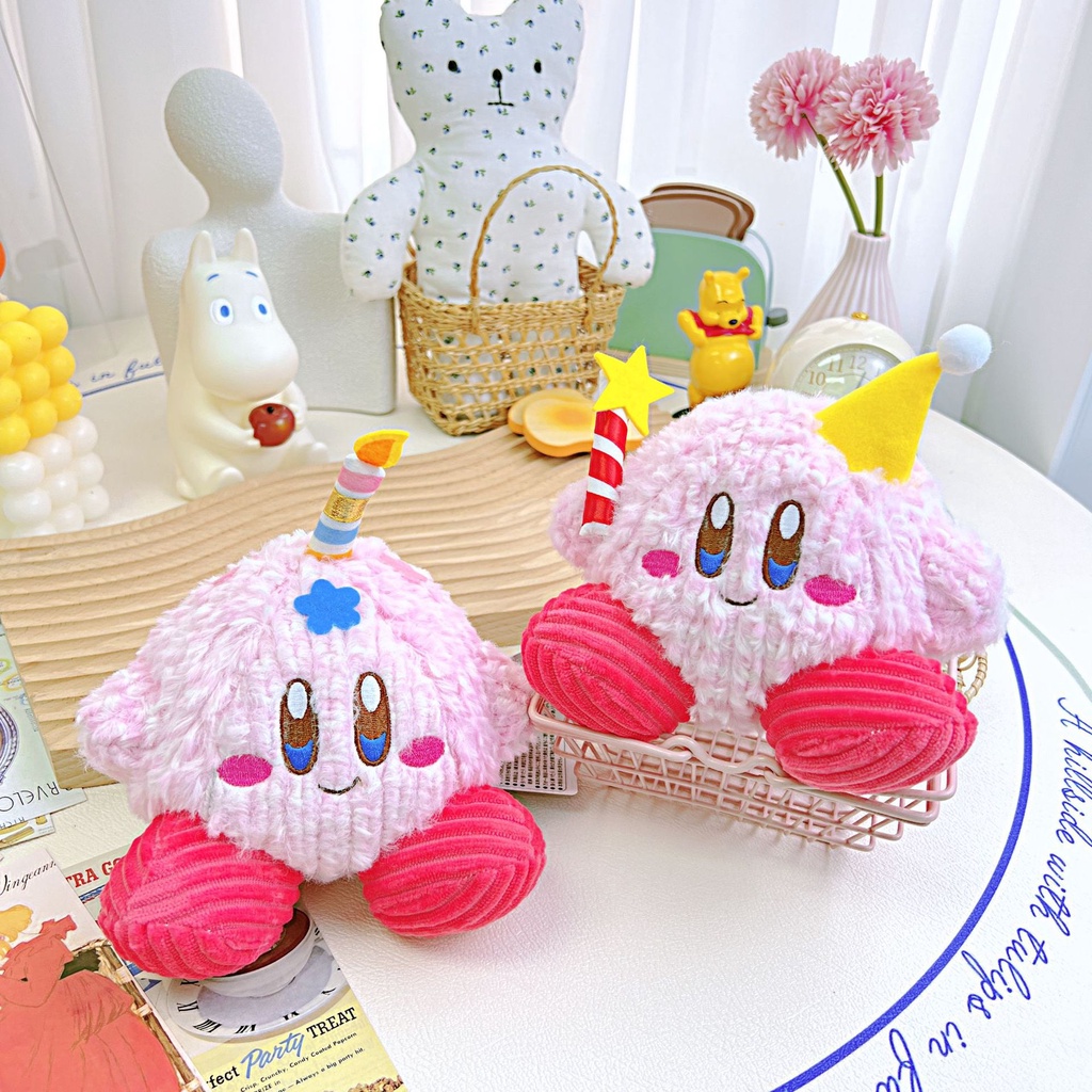 15cm Kirby Boneka Lembut Mainan Mewah Liontin Bentuk Lilin Boneka Hadiah Xmas