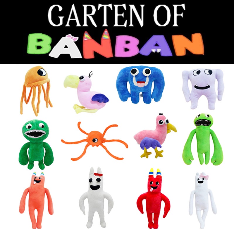 20-30cm Garten Of Banban Game Plush Toy Monster Soft Stuffed Dolls Kids Fans Birthday Gifts