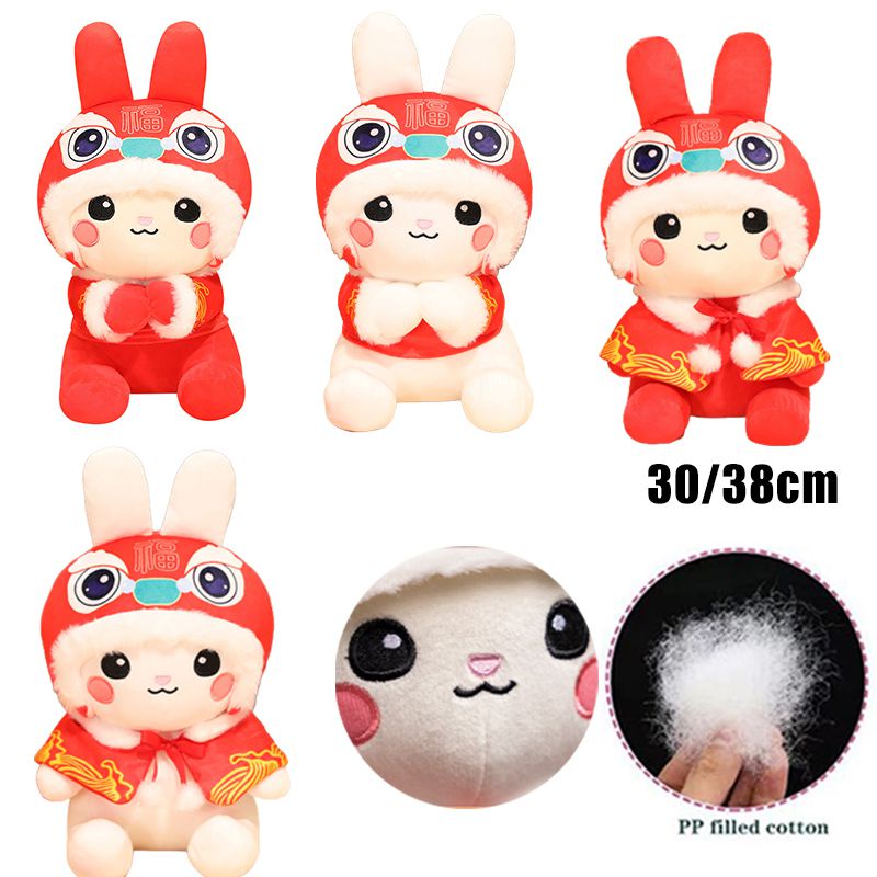 30cm /11.8in Zodiak Kelinci Maskot Mainan Peluk Boneka Hadiah Untuk Semua Usia