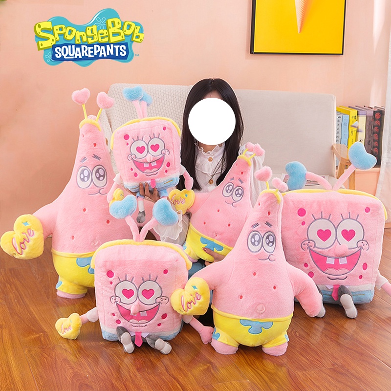 Super Lembut Spongebob Squarepants Patrick Star Plush Doll Boneka Bantal Hadiah Anak Xmas