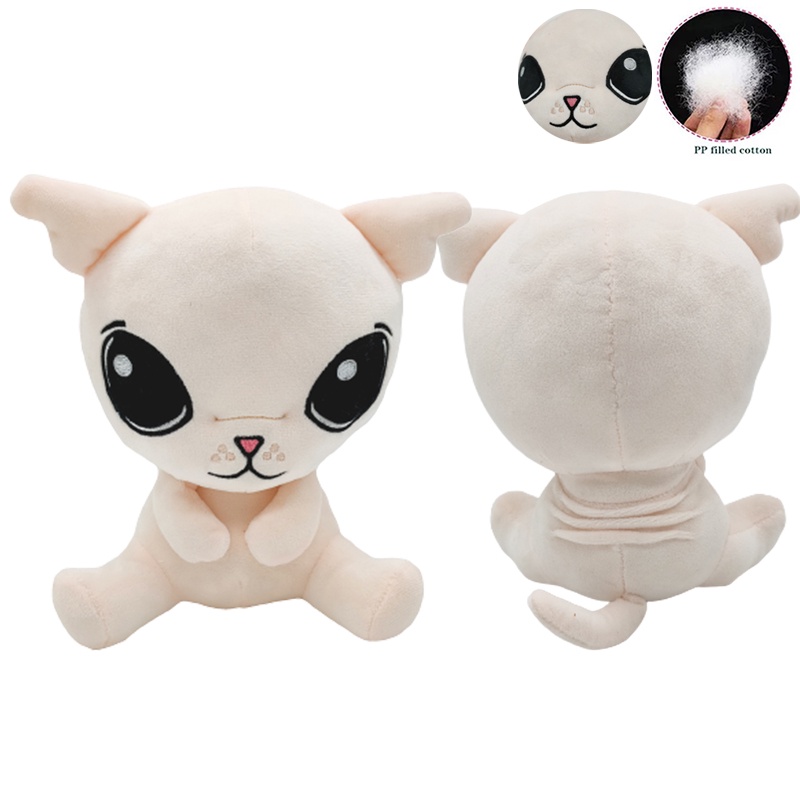 7.8in Bingus Mainan Mewah Mata Besar Kucing Boneka Lembut Peluk Boneka Hadiah