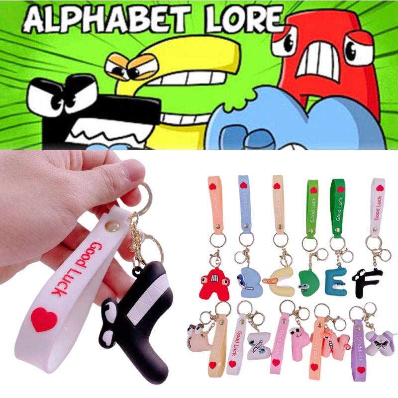 Alphabet Lore Colorful Keyring Angka Hadiah Natal