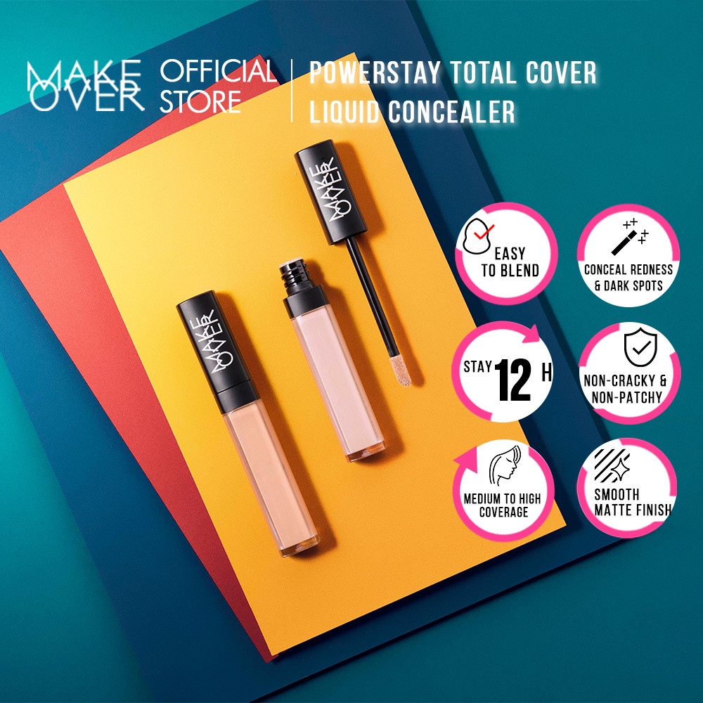 MAKE OVER Powerstay Total Cover Liquid Concealer 6.5 ml - Concealer Liquid