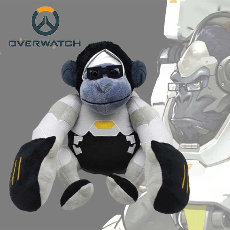 Dapatkan Lembut Squishy Overwatch Jumbo Winston Mainan Mewah Hadiah Xmas
