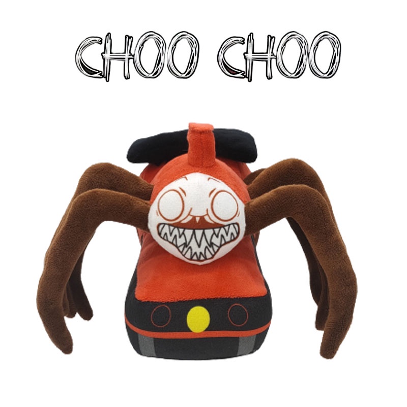 Choo-choo Charles Plush Boneka Lembut Kartun Horror Boneka Hadiah Anak Kereta Kuning