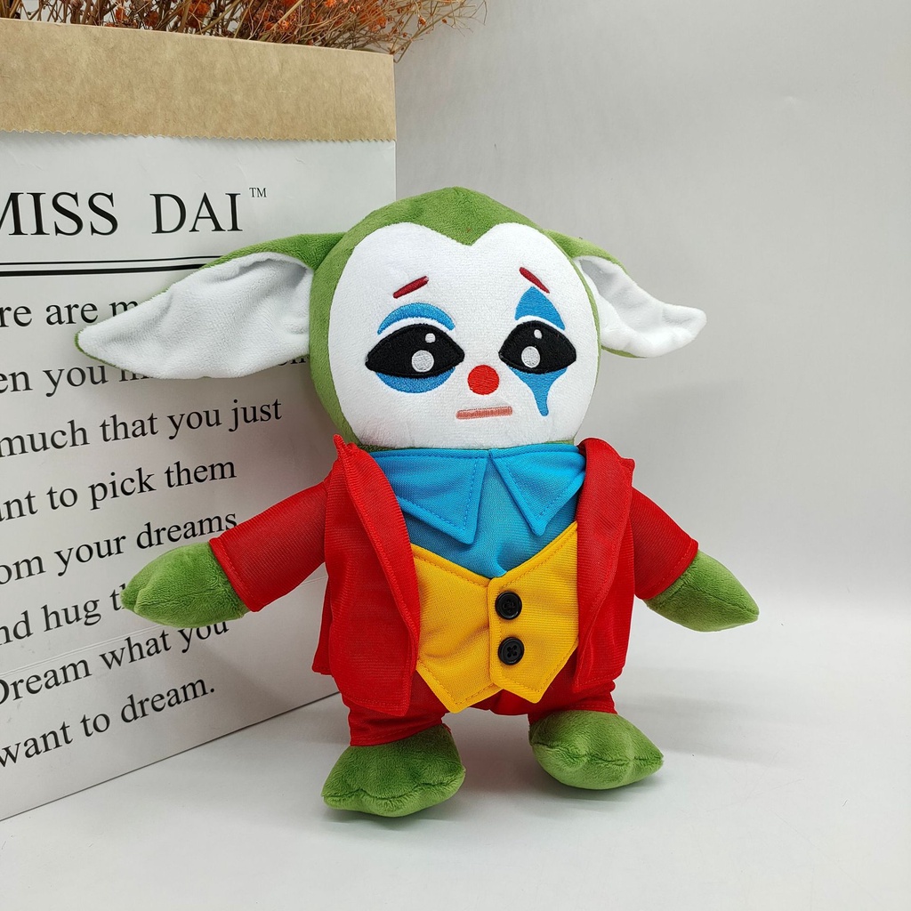 The Kids Joker Baby Yoda Grogu Boneka Plush Boneka Lembut Hadiah Mainan Xmas