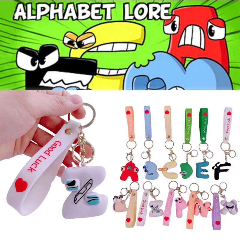 Alphabet Lore Colorful Keyring Angka Hadiah Natal