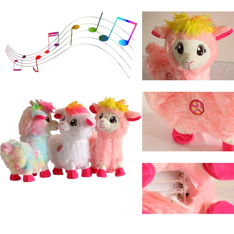 Cute The Booty Shakin Llama Battery-Powered Dancing Robotic Toy Collectible Toy Anime Figure Toys Gift Baby Alpacas Doll