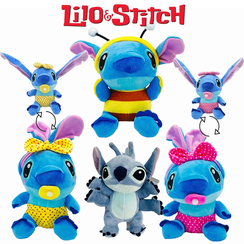 Mainan Mewah Boneka Boneka Lilo Stitch Hadiah Ulang Tahun Xmas Anak 25cm